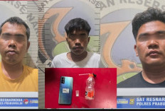 Asyik Pesta Sabu di Gudang, Tiga Pemuda Prabumulih Ditangkap Tim Opsnal Satresnarkoba 