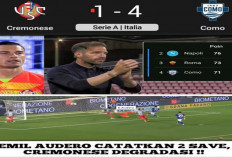 Hasil Cremonese Vs Como 1-4: Como Lolos ke Liga Champions, Emil Audero Terdegradasi.