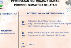 Cuaca Tak Menentu, BMKG Minta Warga Sumsel Waspada Hujan dan Angin Kencang