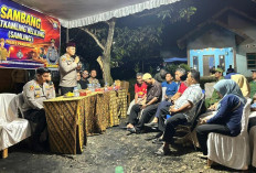 Sambangi Desa Karangan, Kapolres Prabumulih Puji Kekompakan Warga Aktifkan Satkamling