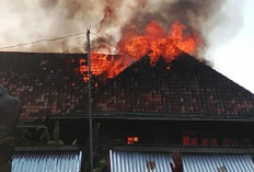 Rumah Panggung di Sungai Pinang 2 Ogan Ilir Ludes Terbakar, 
