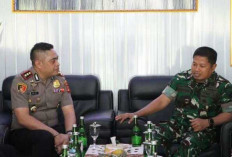 Sinergi Solid TNI-Polri, Kapolres OKU Silaturahmi ke Dodiklatpur Rindam II Baturaja
