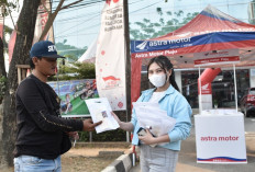 Perduli Kesehatan Masyarakat, Astra Motor Sumsel Berbagi Masker 