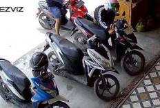 Curanmor Terekam CCTV di Dekat Kampus Unsri Indralaya, Pelaku Gasak Honda Beat dalam Hitungan Menit