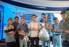 Reses di Kawasan PTPN 1, Alfrenzi Panggarbesi Eksekusi Bantu Bibit Ikan dan Perjuangkan Talud 