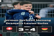Hasil Jerman vs Swiss: Jerman Tumbangkan Swiss 4-3.