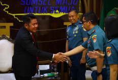 Terima Danlanal Baru, Herman Deru Tekankan Kolaborasi Bangun Pelabuhan Samudera Tanjung Carat