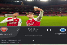 Hasil Carabao Cup 2025/2026: Arsenal Tekuk Brighton 2-0, Pastikan Langkah ke 8 Besar
