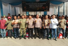 Waspadai Hotspot Meningkat, Polsek Lawang Kidul Gelar Sosalisasi Karhutla Berikan Sembako Ke Masyarakat