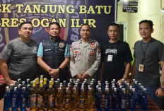 Polsek Tanjung Batu Sita 68 Botol Miras di Bulan Ramadhan 