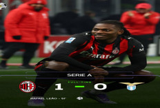 Hasil Liga Serie A Italia: AC Milan Kalahkan Lazio 1-0.