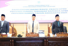 Wagub Cik Ujang Dengarkan Pandangan Umum Fraksi DPRD Sumsel terhadap Raperda APBD 2027