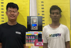 Polrestabes Palembang Gagalkan Peredaran Sabu dan Liquid Vape Etomidate, Dua Tersangka Ditangkap