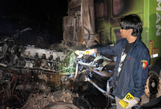 Dua Dump Truck Batu Bara Tabrakan di Jalan Hauling Muratara, Satu Sopir Tewas Terbakar