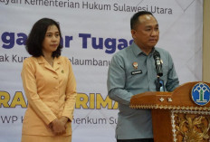 Perkuat Sinergi Antarwilayah, Kakanwil Kemenkum Sumsel Hadiri Sertijab Kakanwil Sulut