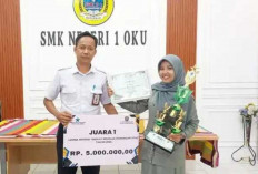 Siswi SMK Negeri 1 OKU Juara 1 Lomba Resensi Buku, Harumkan Nama Sekolah