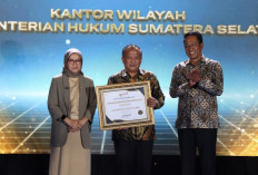 Kemenkum Sumsel Terima Penghargaan WBBM dari Menpan RB